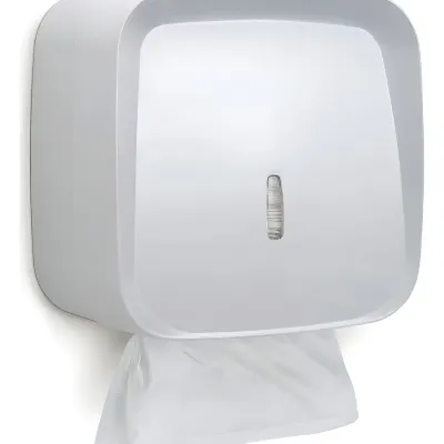 Dispenser ABS branco com papel interfolha