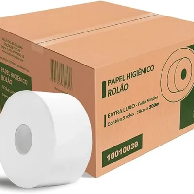 Papel higiênico rolo 8unidade